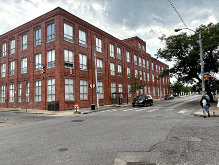 1101 Pratt Street where Magno Fibers has leased space to set up preliminary fiber manufacturing.